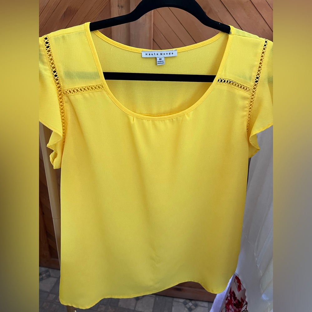 Flowy Bright Yellow Shirt